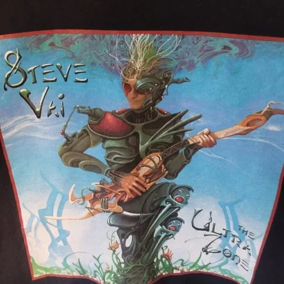 Steve Vai Vintage Shirt Official Ultra Zone World Tour 1999-2000